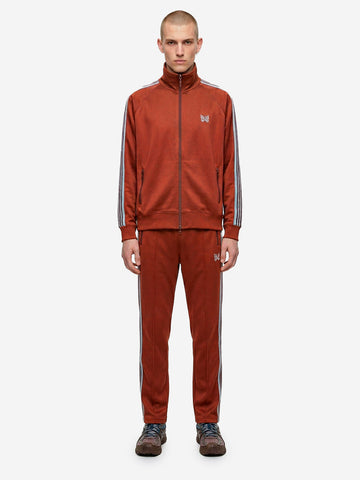 Chaqueta de chándal roja de suave tejido sintético