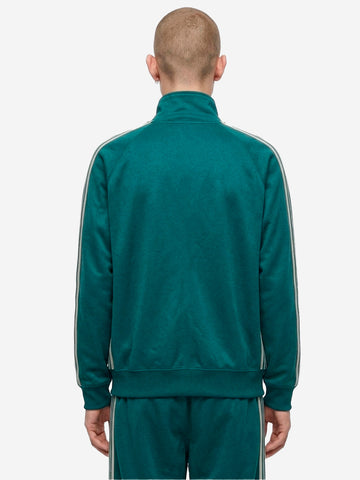 Chaqueta de chándal verde en suave tejido sintético