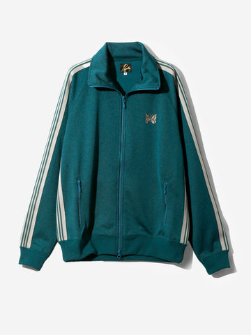 Chaqueta de chándal verde en suave tejido sintético