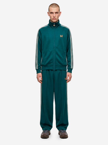 H.D. Track Pant verde tejido sintético liso