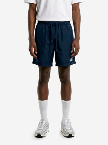 NIKE Shorts blu Club con Swoosh Blu scuro