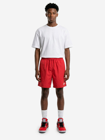 NIKE Shorts rossi Club con Swoosh Rosso
