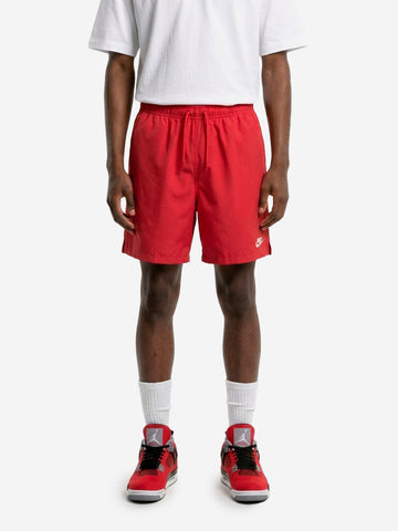 NIKE Shorts rossi Club con Swoosh Rosso