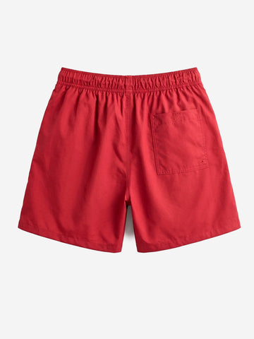 NIKE Shorts rossi Club con Swoosh Rosso