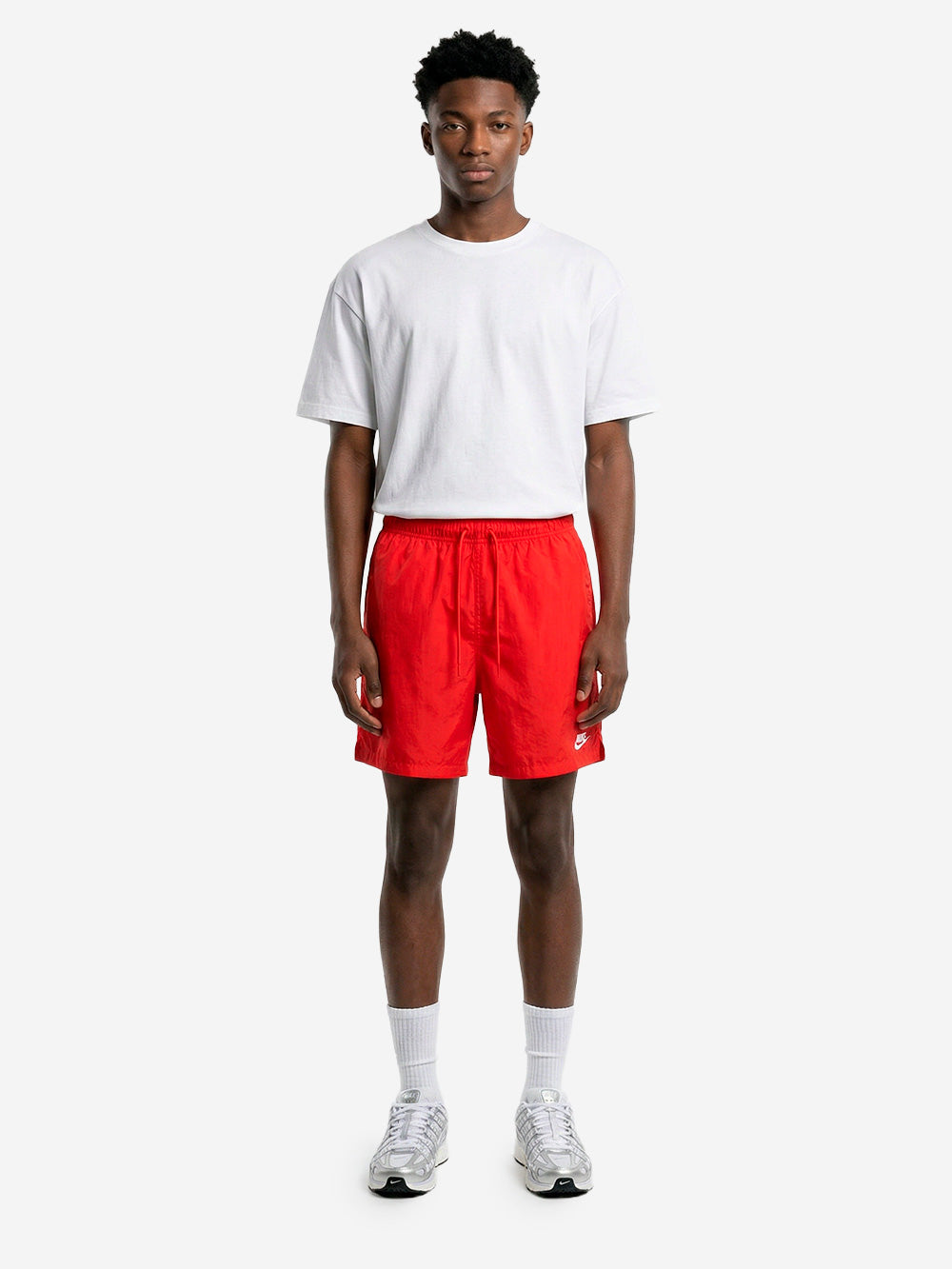 NIKE Shorts rossi Club con Swoosh Giallo Urbanstaroma