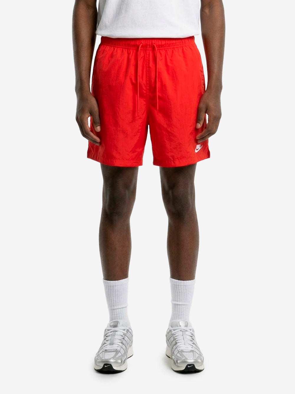 NIKE Shorts rossi Club con Swoosh Giallo Urbanstaroma