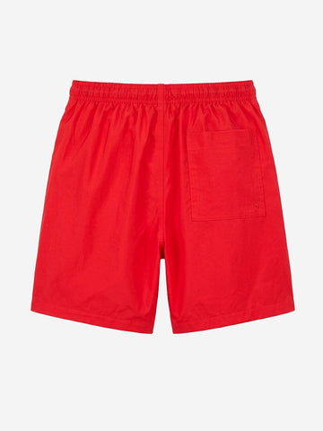 NIKE Shorts rossi Club con Swoosh Giallo