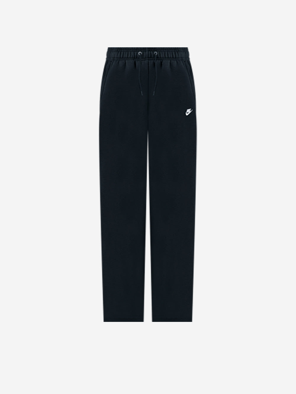 NIKE Pantaloni in fleece con orlo aperto Nero Urbanstaroma