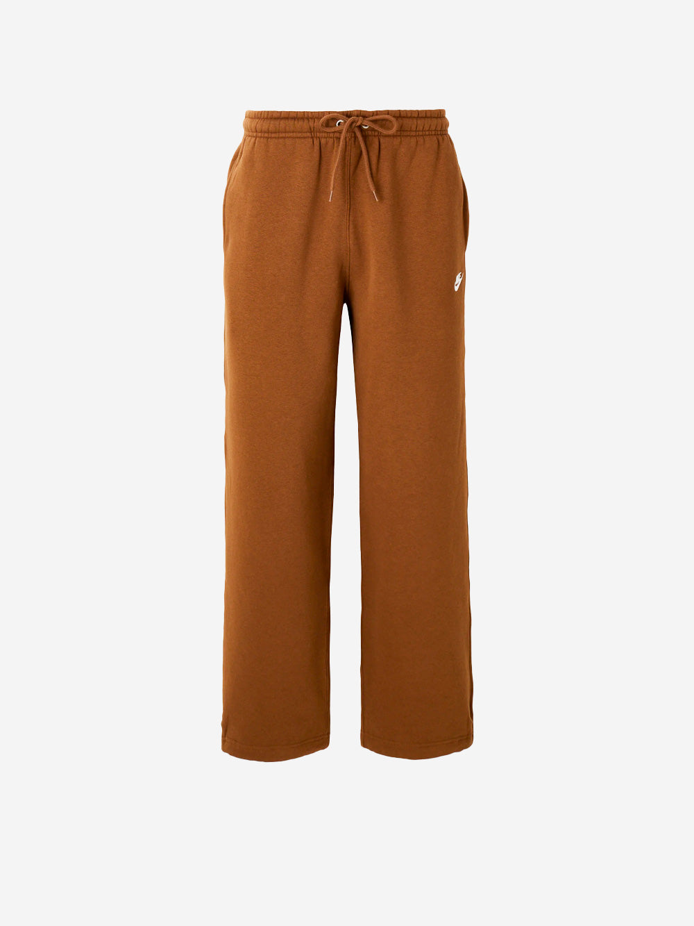 NIKE Pantaloni marroni in fleece con orlo aperto Cammello Urbanstaroma