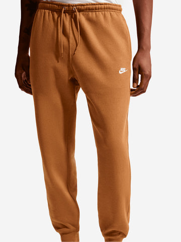NIKE Pantaloni jogger marrone chiaro con Swoosh marrone