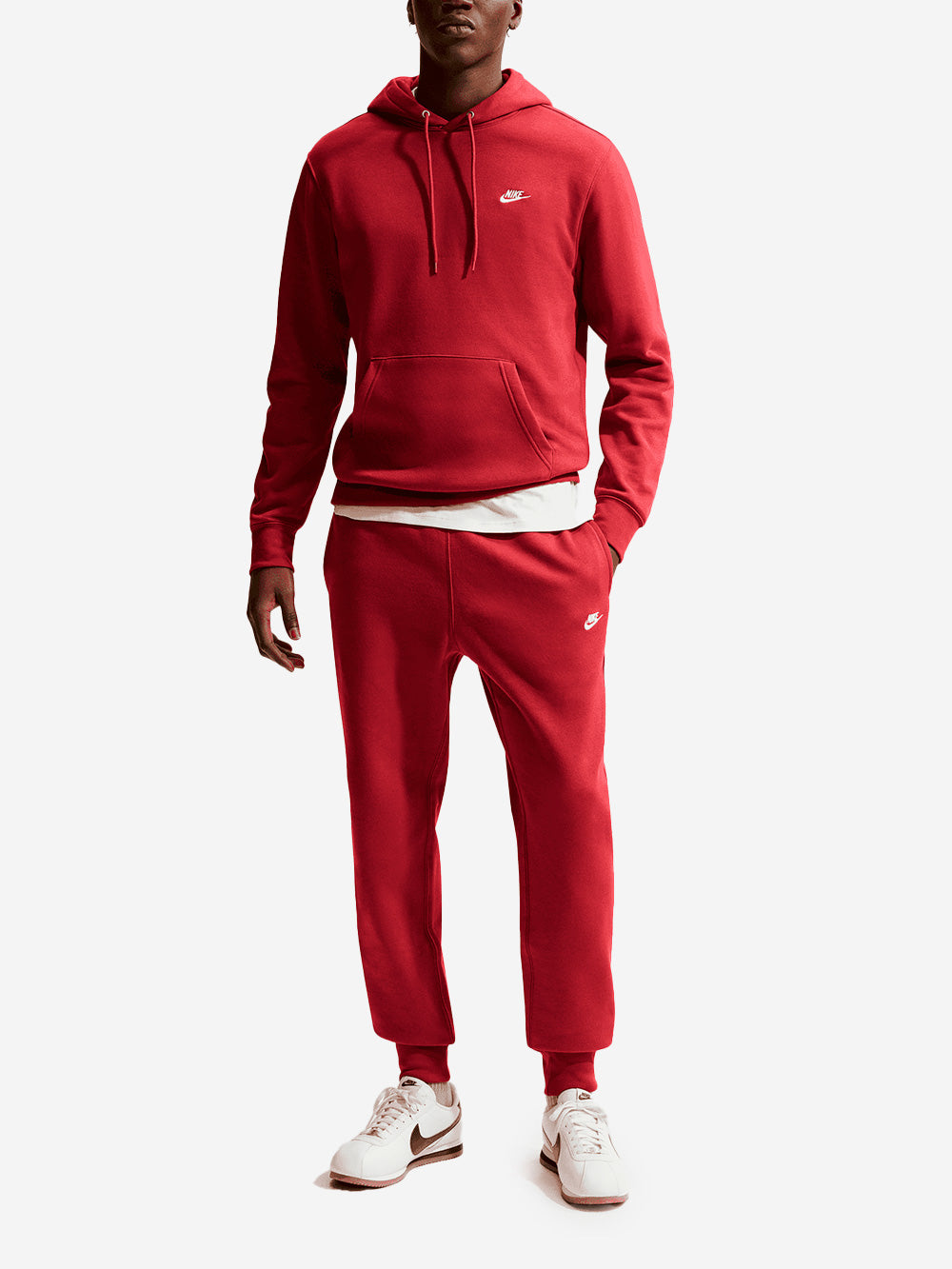 red nike jogger pants