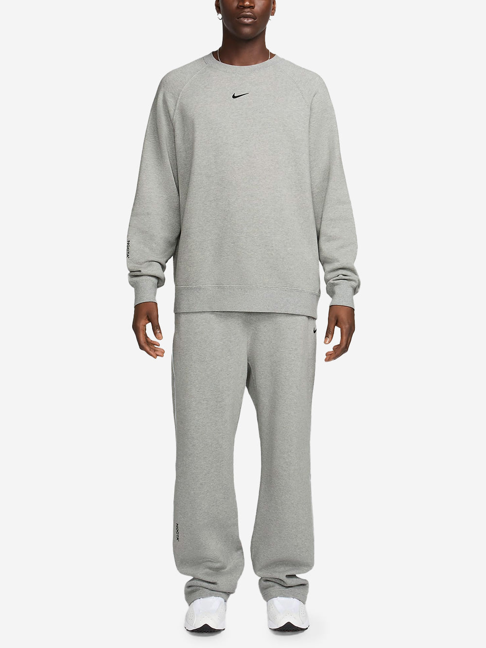 NIKE x Drake NOCTA Maglia a girocollo fleece grigia Grigio Urbanstaroma