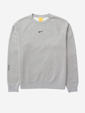 NIKE x Drake NOCTA Maglia a girocollo fleece grigia Grigio