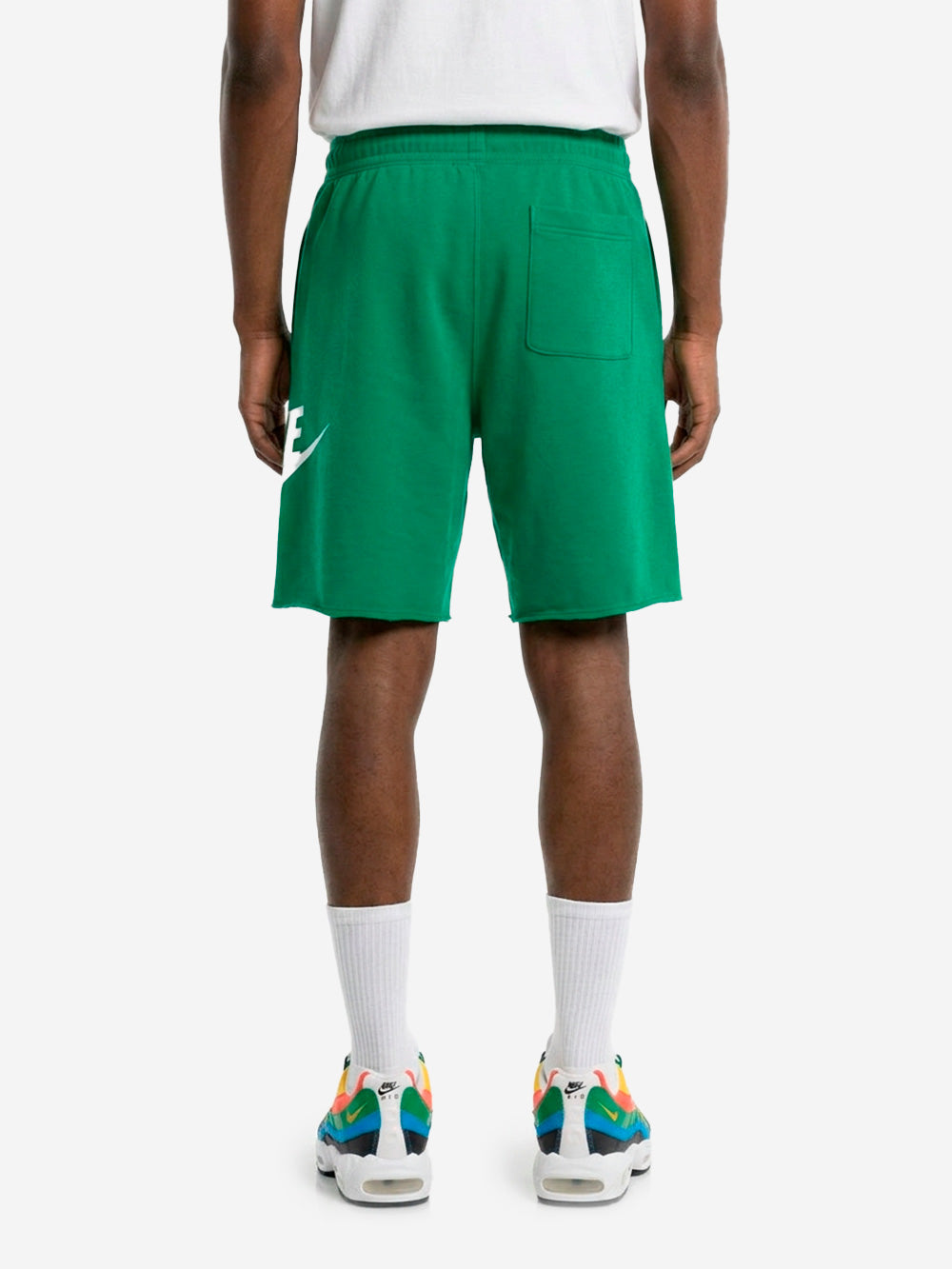 NIKE Shorts verdi in French Terry Verde Urbanstaroma