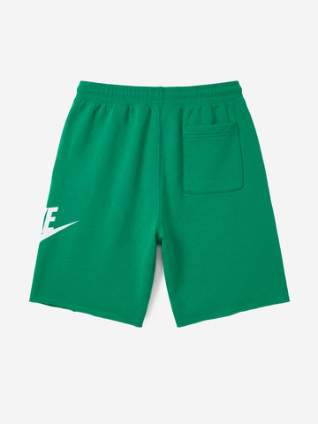 NIKE Shorts verdi in French Terry Verde