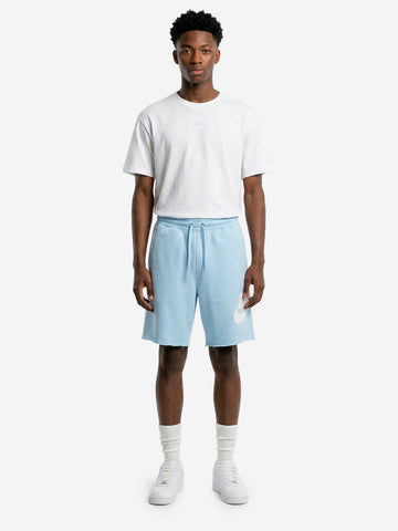 NIKE Shorts celesti in French Terry Celeste