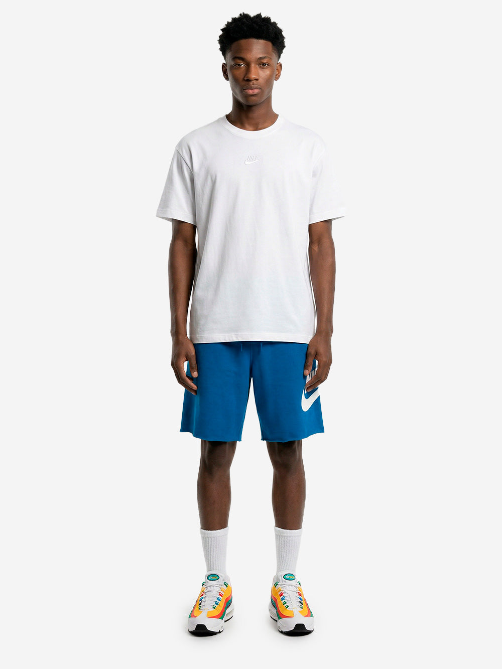 NIKE Shorts blu in French Terry Celeste Urbanstaroma