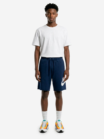 NIKE Shorts blu navy in French Terry Blu