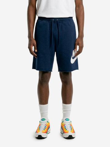 NIKE Shorts blu navy in French Terry Blu