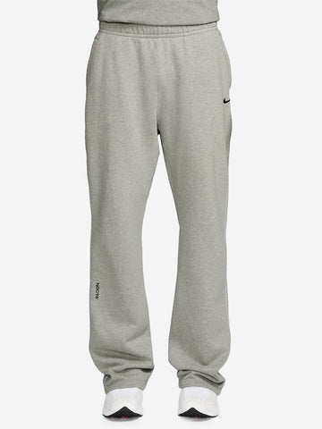 NIKE Pantaloni tuta grigi con bordo aperto CS NOCTA x Drake Grigio