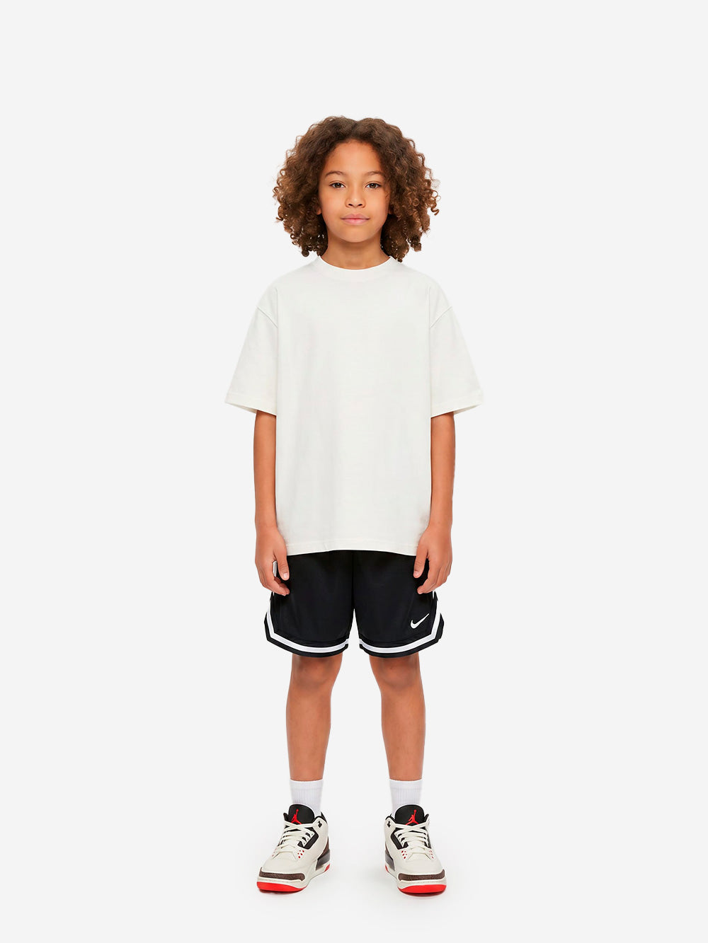 NIKE Shorts da basket neri con swoosh Nero Urbanstaroma