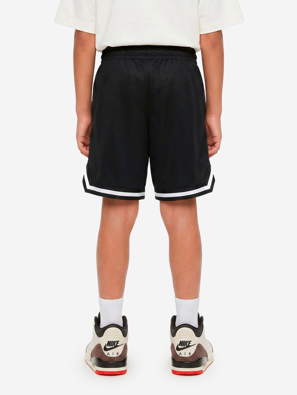 NIKE Shorts da basket neri con swoosh Nero Urbanstaroma
