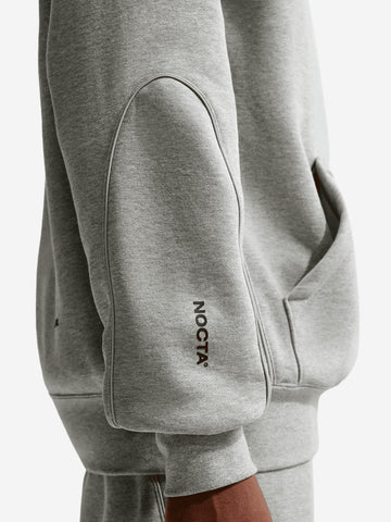 NIKE x Drake NOCTA Felpa grigia in fleece con cappuccio CS 2 Grigio