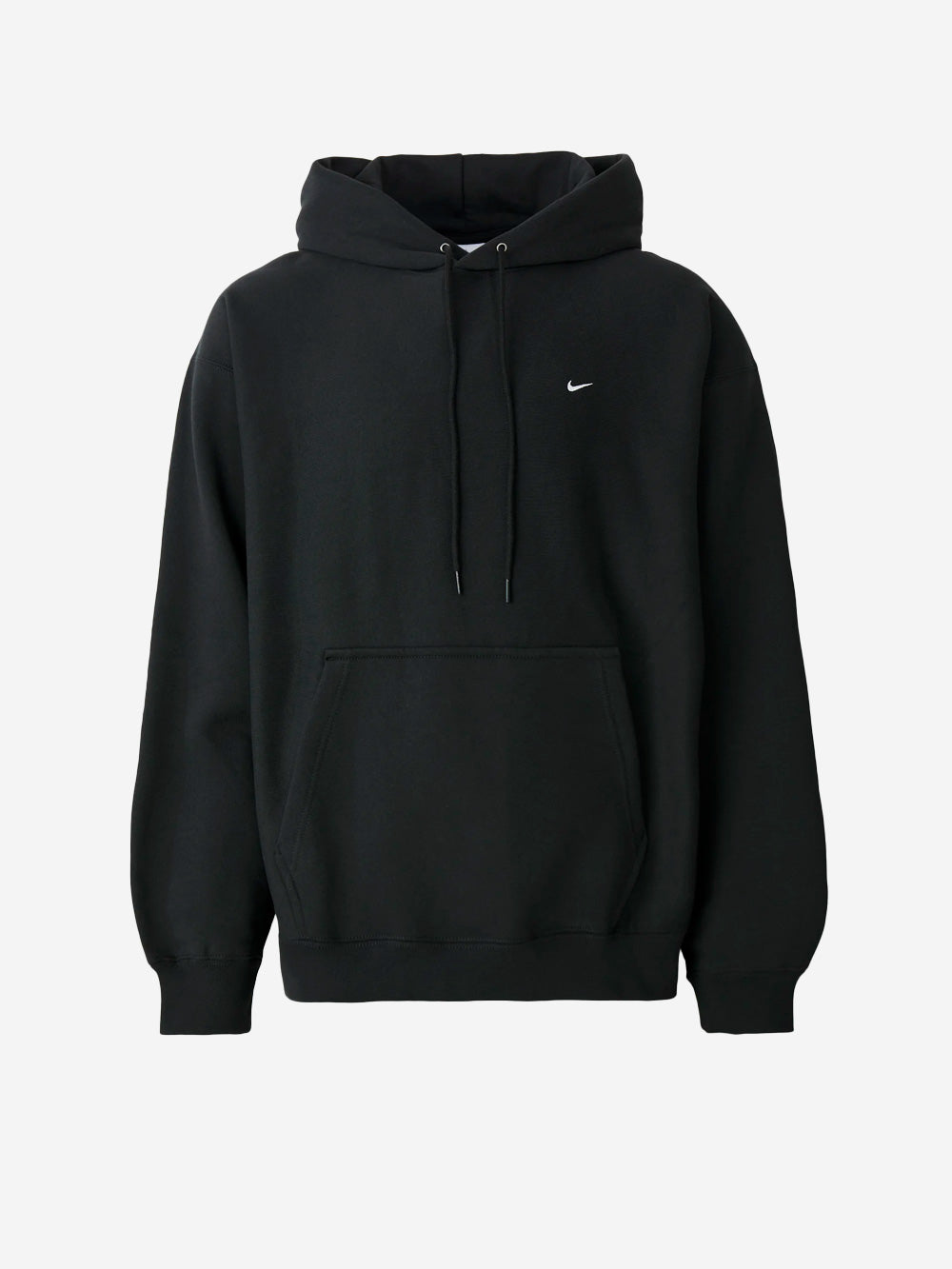 NIKE Felpa pullover nera con cappuccio e Swoosh Nero Urbanstaroma