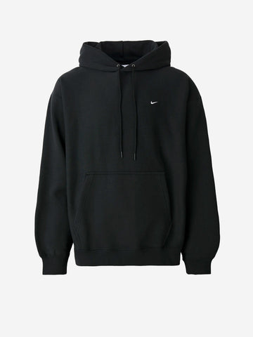 NIKE Felpa pullover nera con cappuccio e Swoosh Nero