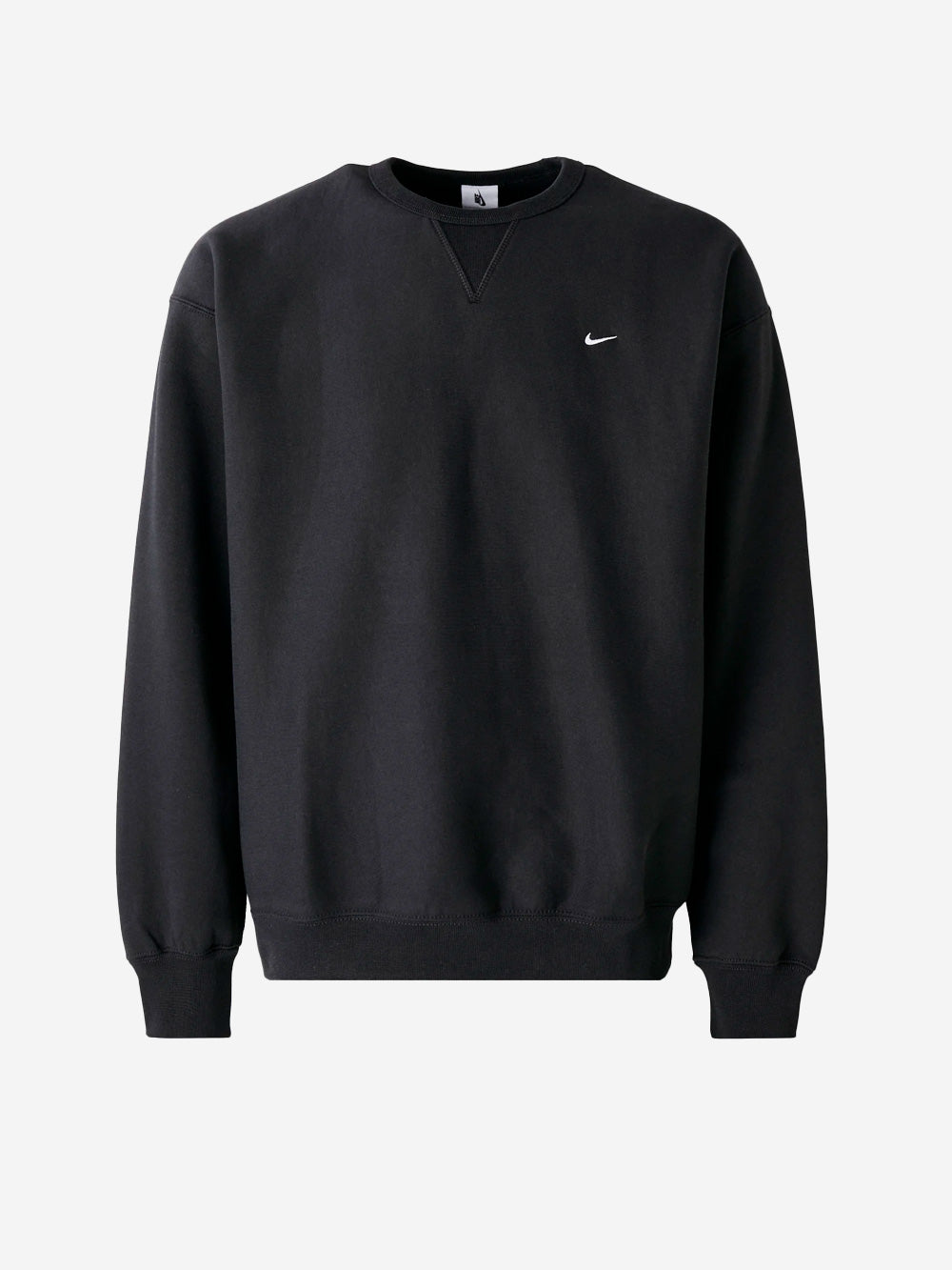 NIKE Maglia nera a girocollo in fleece Nero Urbanstaroma