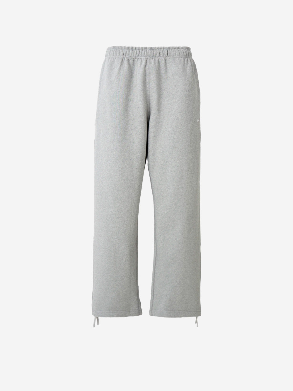 NIKE Pantaloni grigi in fleece con orlo aperto Grigio Urbanstaroma