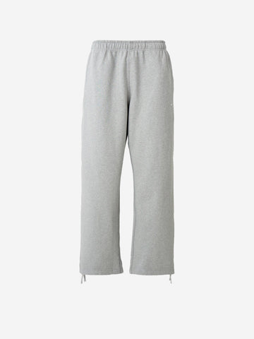 NIKE Pantaloni grigi in fleece con orlo aperto Grigio