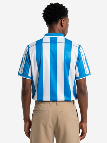 NIKE Polo da golf a manica corta bianca e blu Dri-FIT Bianca celeste