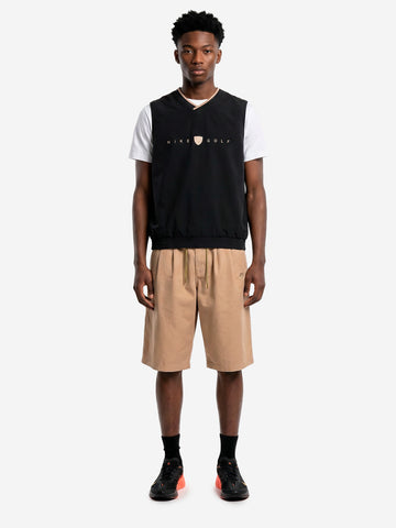 NIKE Gilet da golf nero oversize Dri-FIT antivento Nero