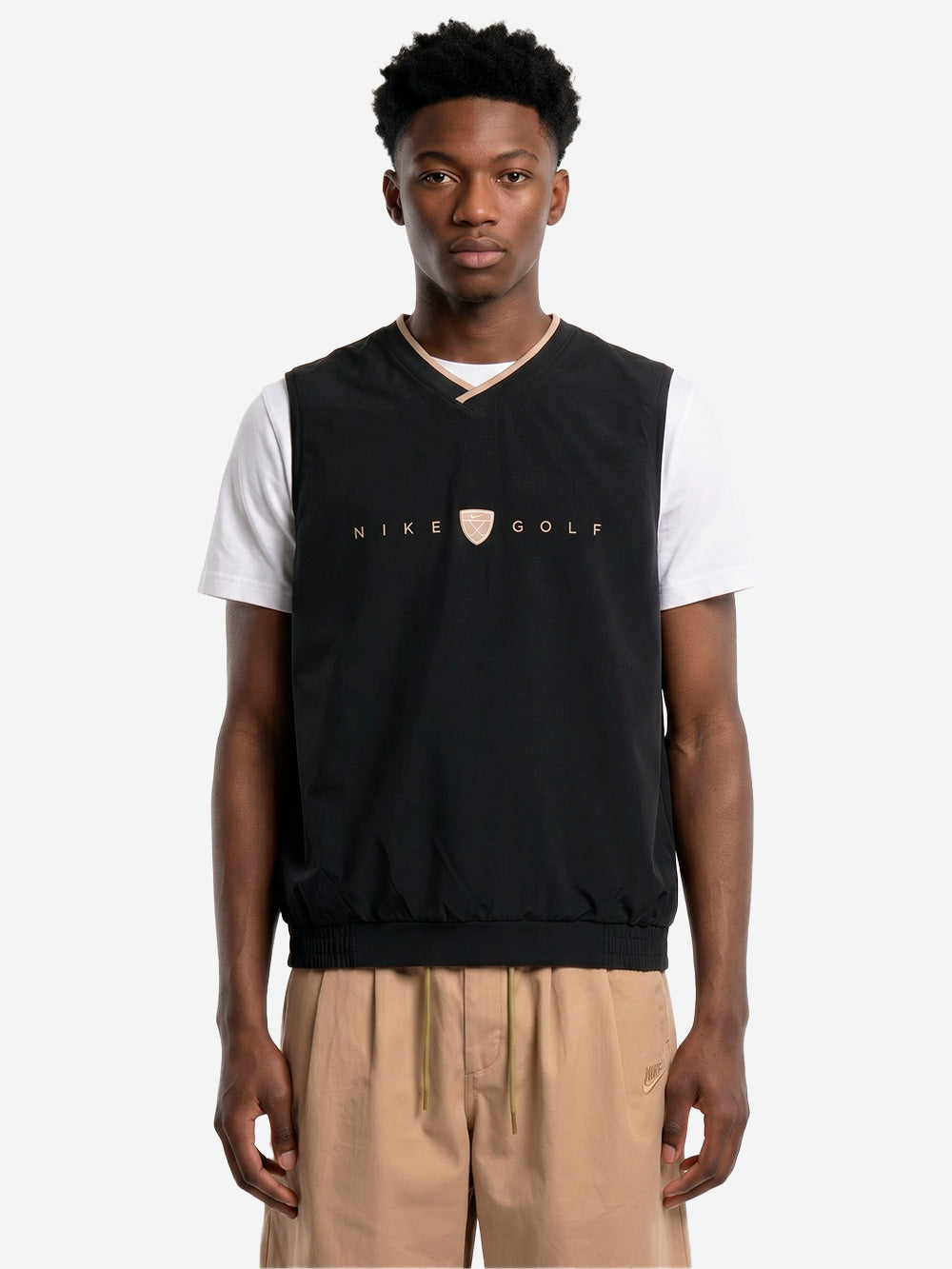 NIKE Gilet da golf nero oversize Dri-FIT antivento Nero Urbanstaroma