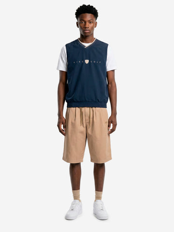 NIKE Gilet da golf blu oversize Dri-FIT antivento Blu scuro