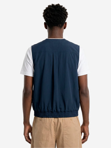 NIKE Gilet da golf blu oversize Dri-FIT antivento Blu scuro