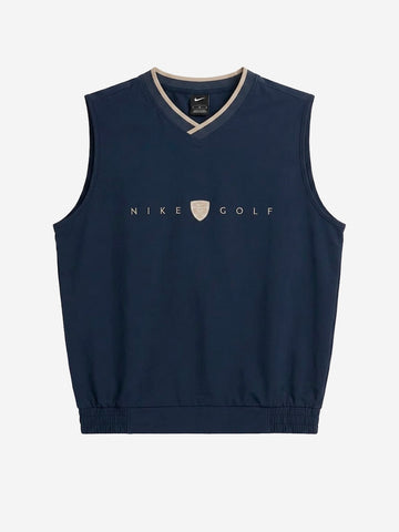 NIKE Gilet da golf blu oversize Dri-FIT antivento Blu scuro