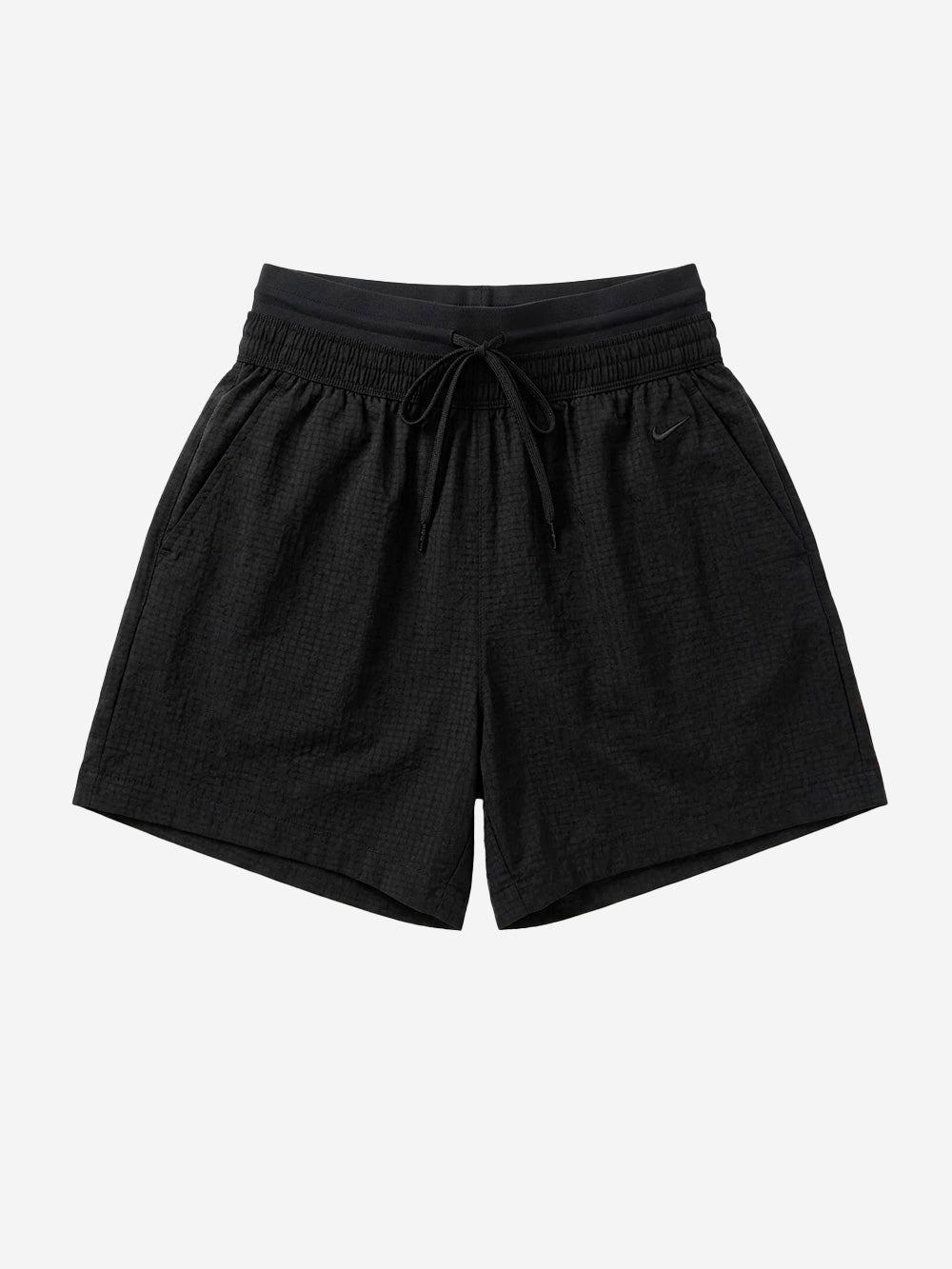 NIKE Shorts neri in ripstop con Swoosh ricamato Nero Urbanstaroma
