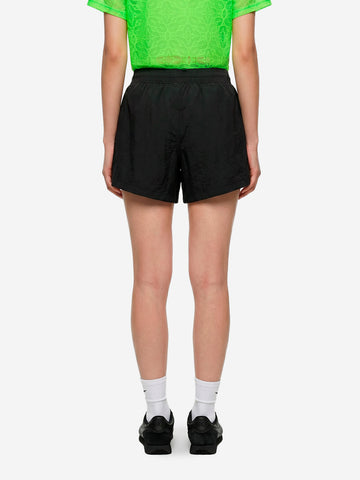 NIKE Shorts neri in ripstop con Swoosh ricamato Nero