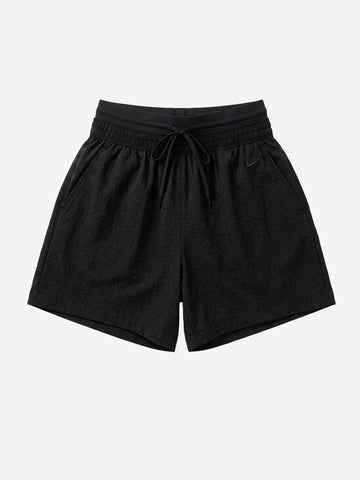 NIKE Shorts neri in ripstop con Swoosh ricamato Nero