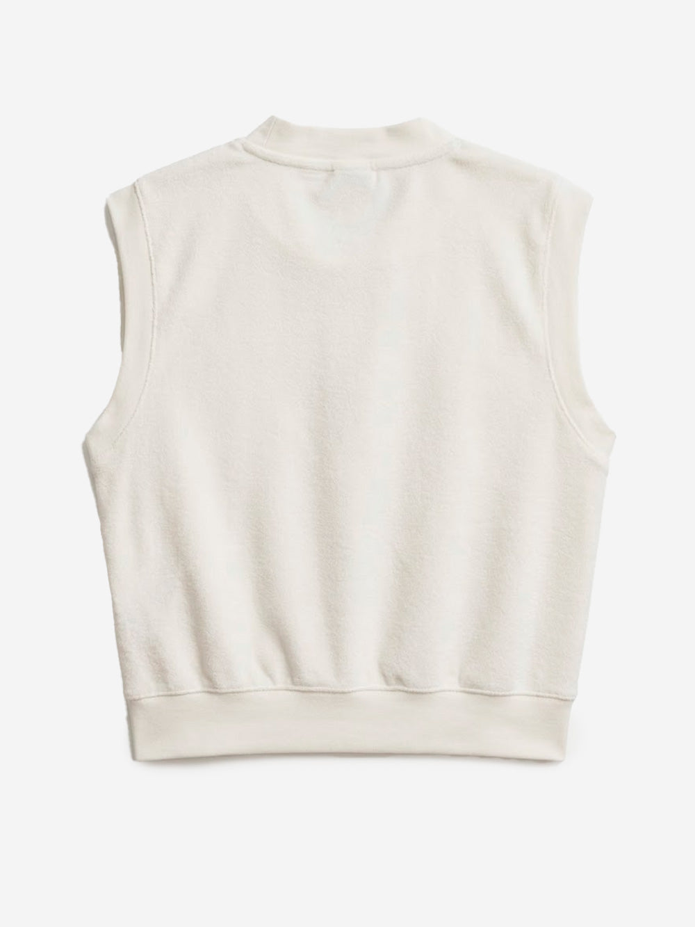 NIKE Canotta con scollo a V in tessuto French Terry Bianco Urbanstaroma