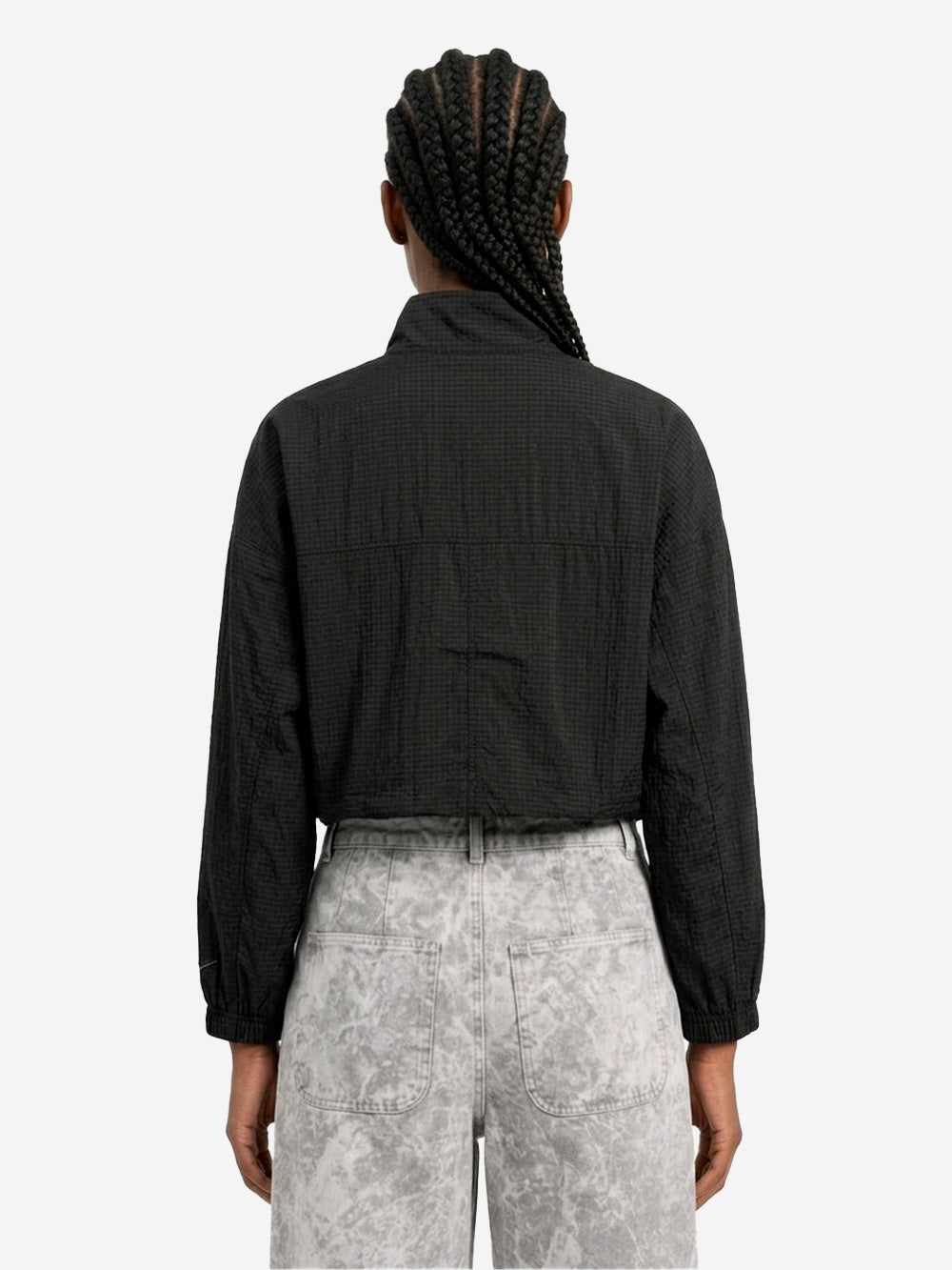 NIKE Giacca oversize leggera in ripstop nylon Nero Urbanstaroma