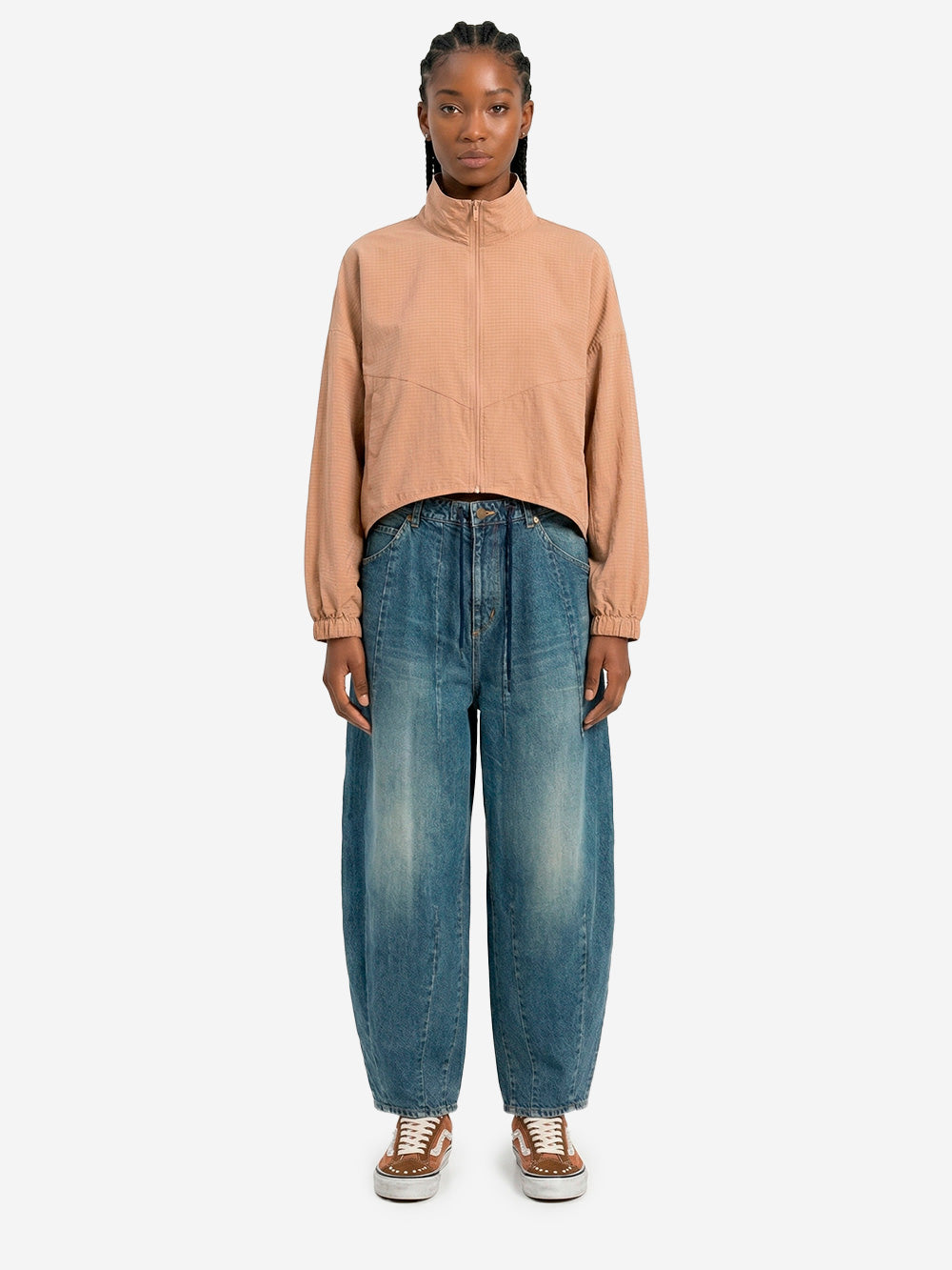 NIKE Giacca oversize leggera in ripstop nylon beige Beige Urbanstaroma