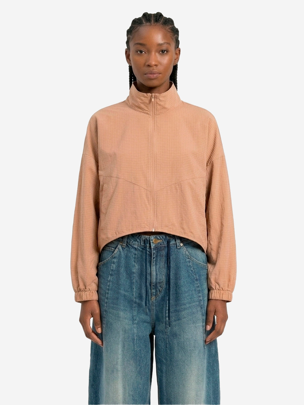 NIKE Giacca oversize leggera in ripstop nylon beige Beige Urbanstaroma