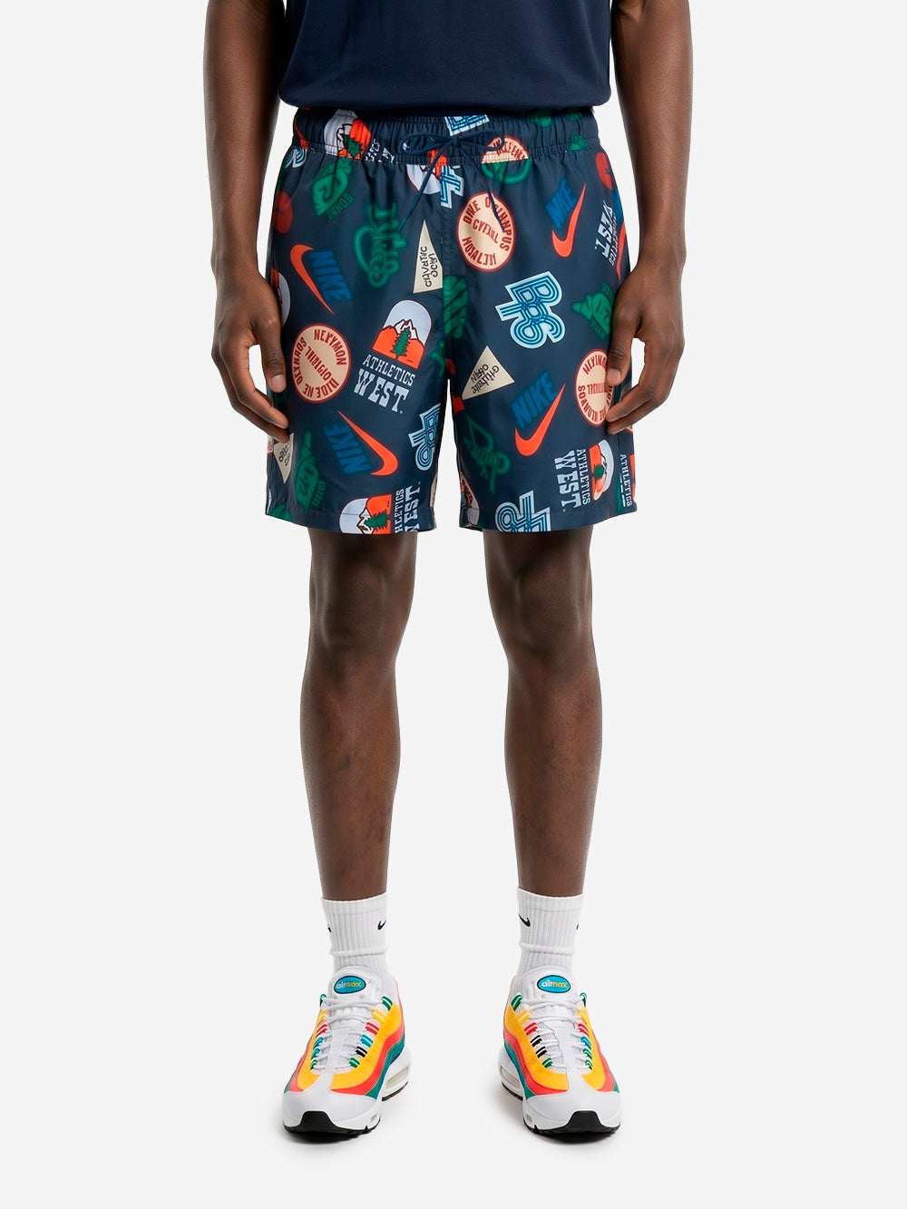 NIKE Shorts Club con stampa Flow Blu scuro Urbanstaroma