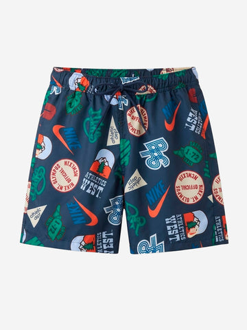 NIKE Shorts Club con stampa Flow Blu scuro