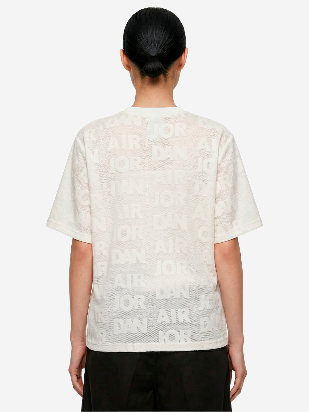 JORDAN Top avorio in maglia a trama larga con trasparenze avorio Urbanstaroma