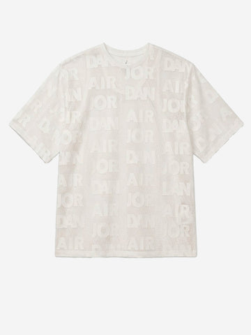 JORDAN Top avorio in maglia a trama larga con trasparenze avorio