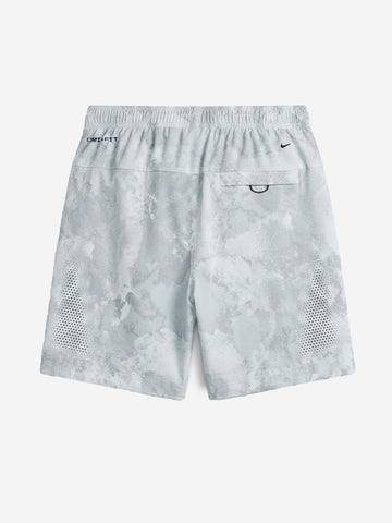 NIKE Shorts in nylon platino e tessuto Dri-FIT Grigio